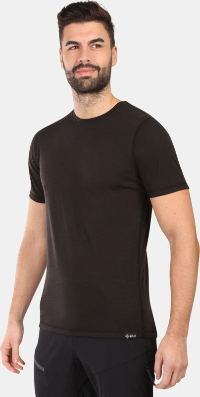 Pánské merino triko KILPI Sloper černé Velikost: XXL
