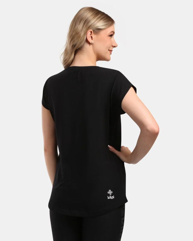 Dámské bavlněné triko KILPI Roane černé Velikost: 34