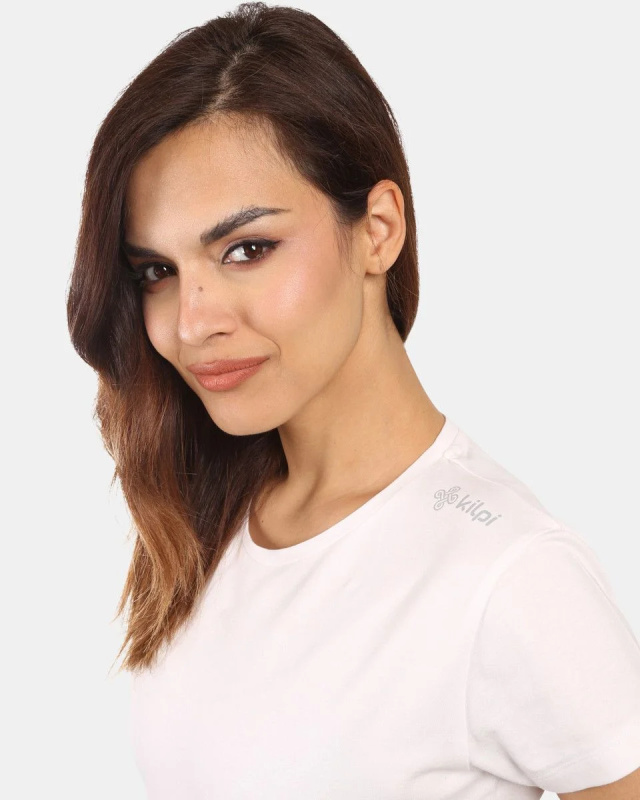 Dámské bavlněné triko KILPI Promo bílé Velikost: 44