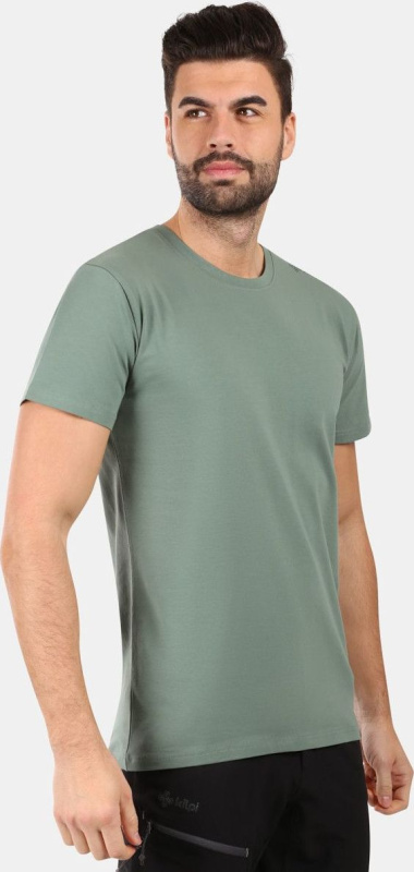 Pánské bavlněné triko KILPI Promo khaki Velikost: 3XL