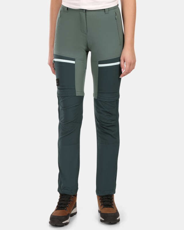 Dámské outdoorové kalhoty KILPI Hosio zelené Velikost: 38 Short