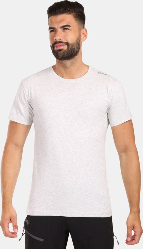 Pánské bavlněné triko KILPI Promo šedé Velikost: 3XL