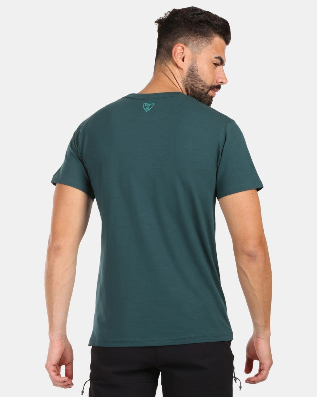 Pánské bavlněné triko KILPI Discover zelené Velikost: XL