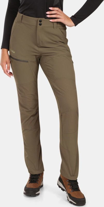 Dámské softshellové kalhoty KILPI Villain zelené Velikost: 38 Short