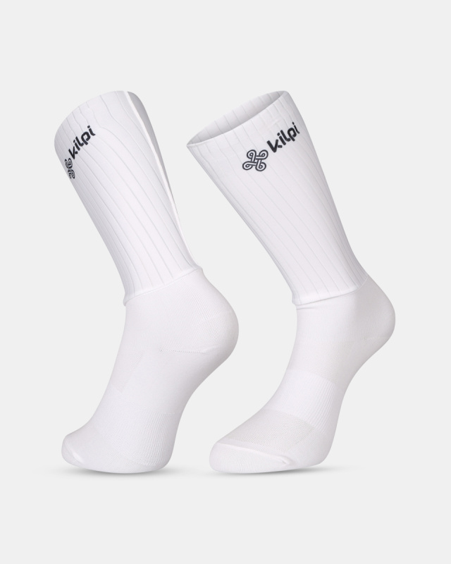 Unisex cyklistické ponožky KILPI Palma bílé Velikost: L