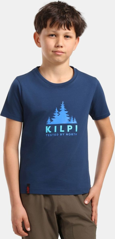 Dětské bavlněné triko KILPI Salo modré Velikost: 98