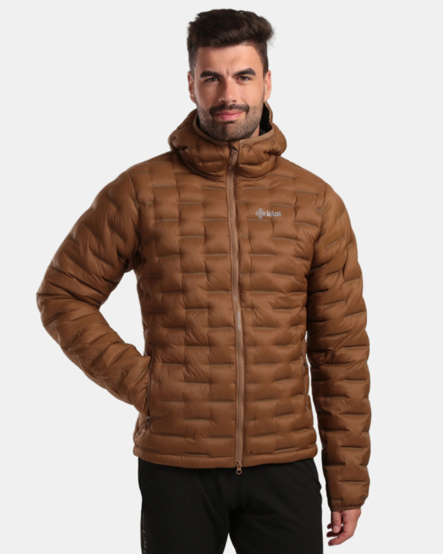 Pánská zateplená bunda kilpi alba-m hnědá 4xl