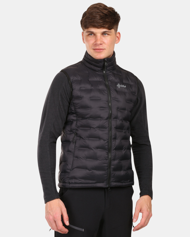 Pánská zateplená vesta kilpi nai-w černá 6xl