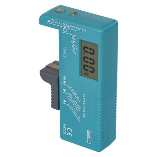 Emos Univerzální tester baterií AA, AAA, C, D, 9V, knoflíkové