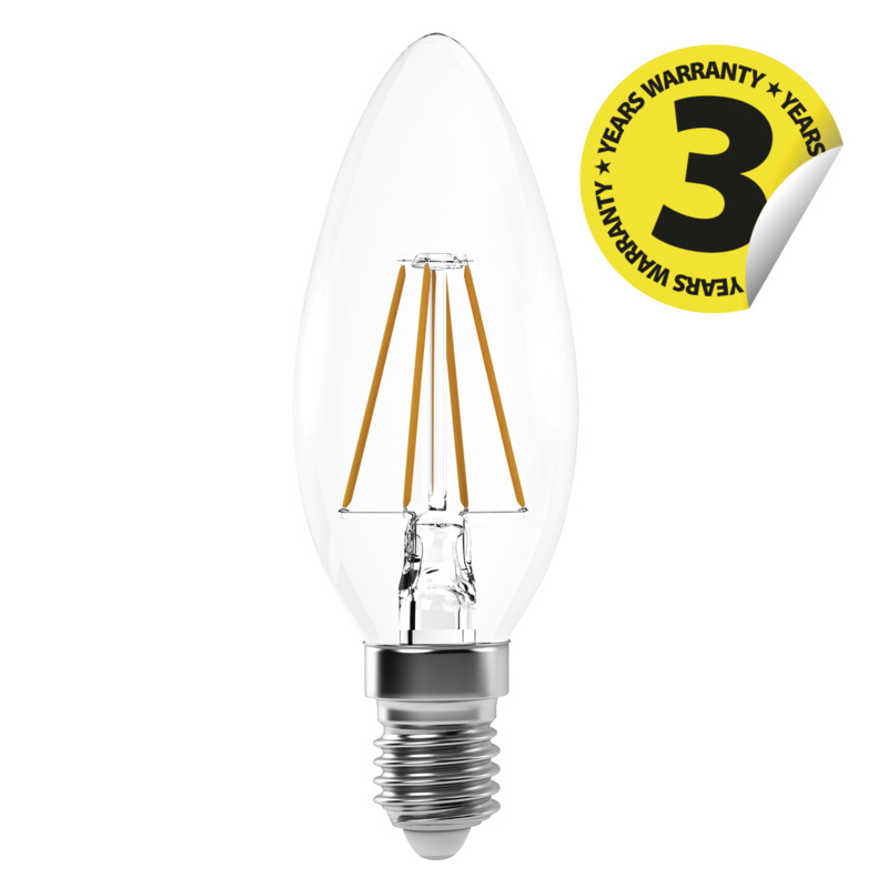 Emos lighting LED žárovka Filament Candle 3,4W E14 neutrální bílá