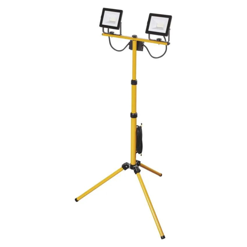 Emos lighting LED reflektor HOBBY SLIM, 2× 20,5W + trojnožka, žlutý, neutrální bílá 1531222120