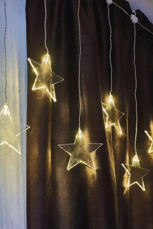 Hvězda závěs 8 LED, teplá bílá Anděl Přerov s.r.o.