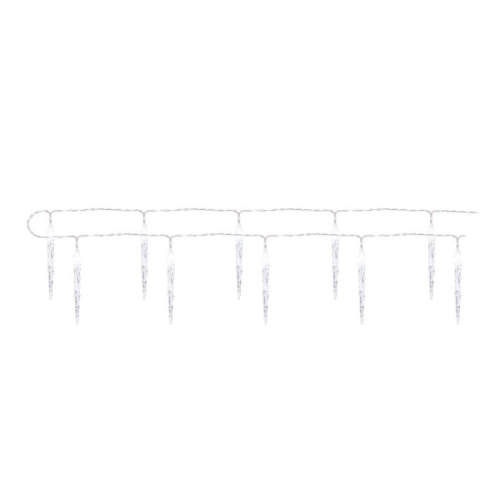 LED vánoční girlanda EMOS DCGC01 ZY2164 10x rampouch 1,35m 2xAA studená bílá