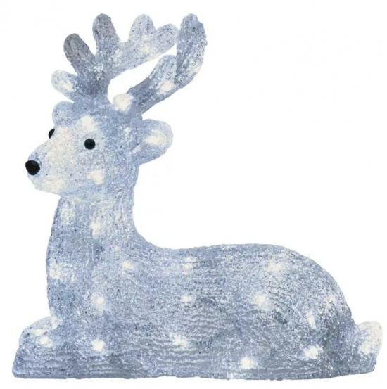 Jelen svítící 31 x 27 x14 cm, 40 LED studená bílá + 3 m přívodní kabel Anděl Přerov s.r.o.