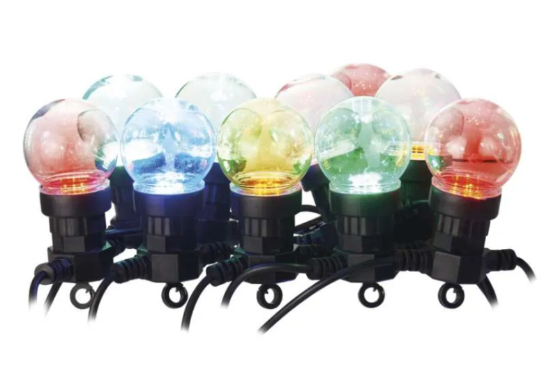 Emos lighting Žárovkový světelný řetěz 5m, 10x, IP44, multicolor