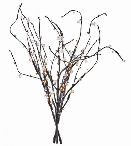 Osvětlení větve 60 cm, 24 LED, teplá bílá + 0,3 m přívodní kabel + časovač Anděl Přerov s.r.o.