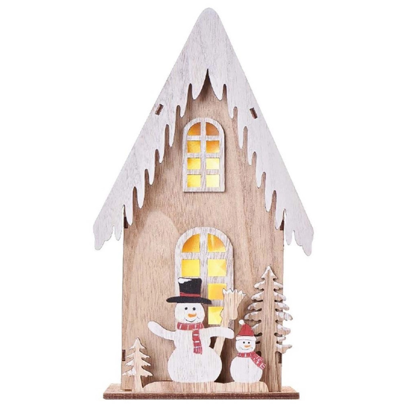 LED vánoční domek, 28,5 x 16 cm + časovač Anděl Přerov s.r.o.