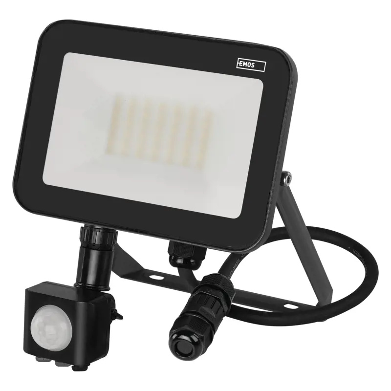 Emos lighting LED reflektor INOVO s pohybovým čidlem, 30W, antracit,  neutrální bílá 1531242732