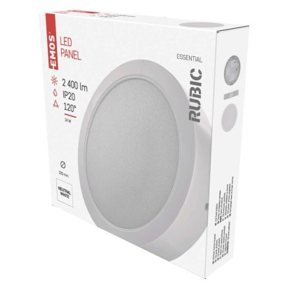 Emos lighting LED přisazené svítidlo RUBIC, kruhové, 24W neutrální bílá 1539085242