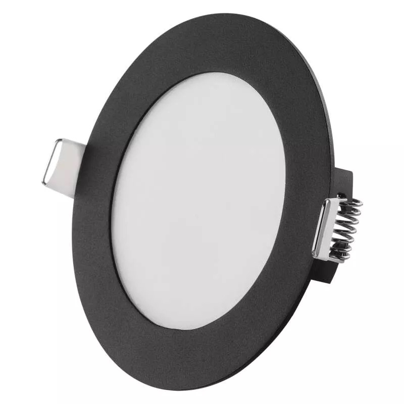 Emos lighting LED zápustný panel NEXXO ø12cm, 7W, CCT, černý/stříbrný Barva: Černá