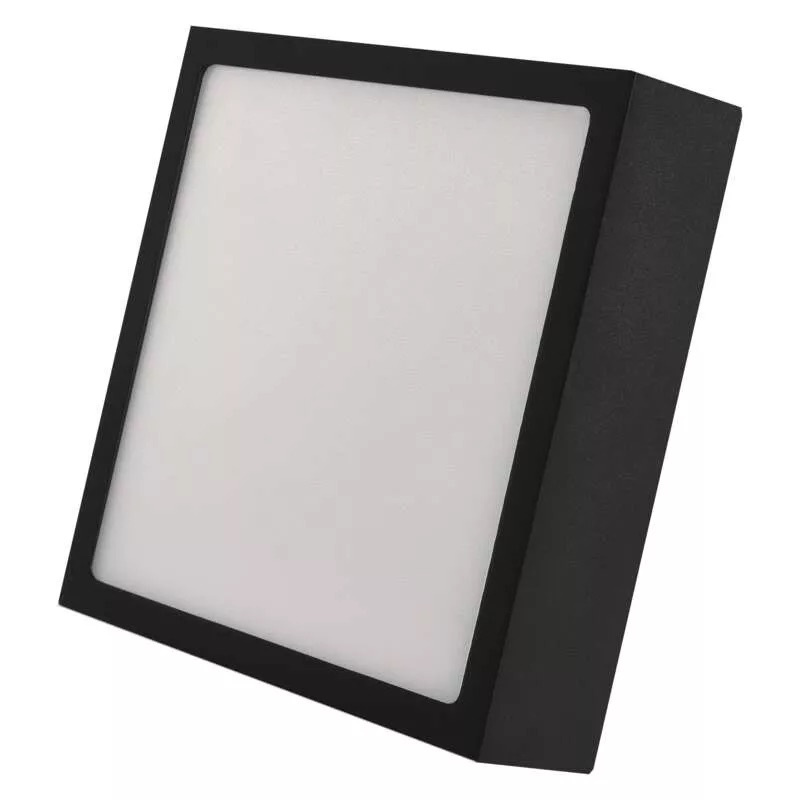 Emos lighting LED přisazený panel NEXXO 17cm, 12,5W, CCT, čtvercový Barva: Černá