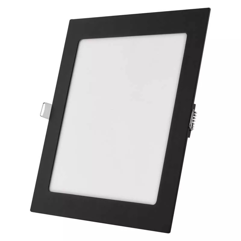 Emos lighting LED zápustný panel NEXXO, 22,5cm, 18W, CCT, čtvercový, černý/stříbrný Barva: Černá