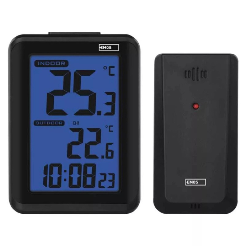Emos Digitální bezdrátový teploměr E8636 s budíkem