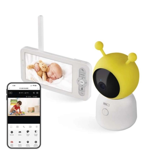 Otočná dětská chůvička EMOS GoSmart IP-500 GUARD s monitorem a wifi H4052