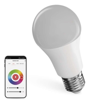 Emos lighting Chytrá LED žárovka GoSmart A60 / E27 / 11 W (75 W) / 1 050 lm / RGB / stmívatelná / WiFi 1520503501