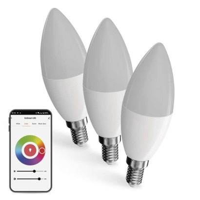Emos lighting Chytrá LED žárovka GoSmart svíčka / E14 / 4,8 W (40 W) / 470lm / RGB / stmívatelná / WiFi 1525501500
