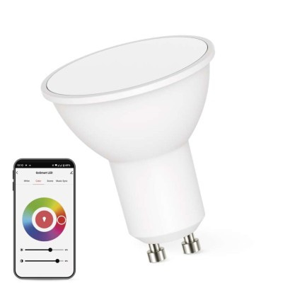 Emos lighting Chytrá LED žárovka GoSmart MR16 / GU10 / 4,8 W (35 W) / 400 lm / RGB / stmívatelná / WiFi 1525500500