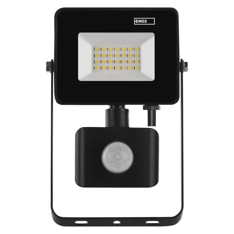 Emos lighting LED reflektor SIMPO s pohybovým čidlem, 20 W, černý, neutrální bílá 1531232300