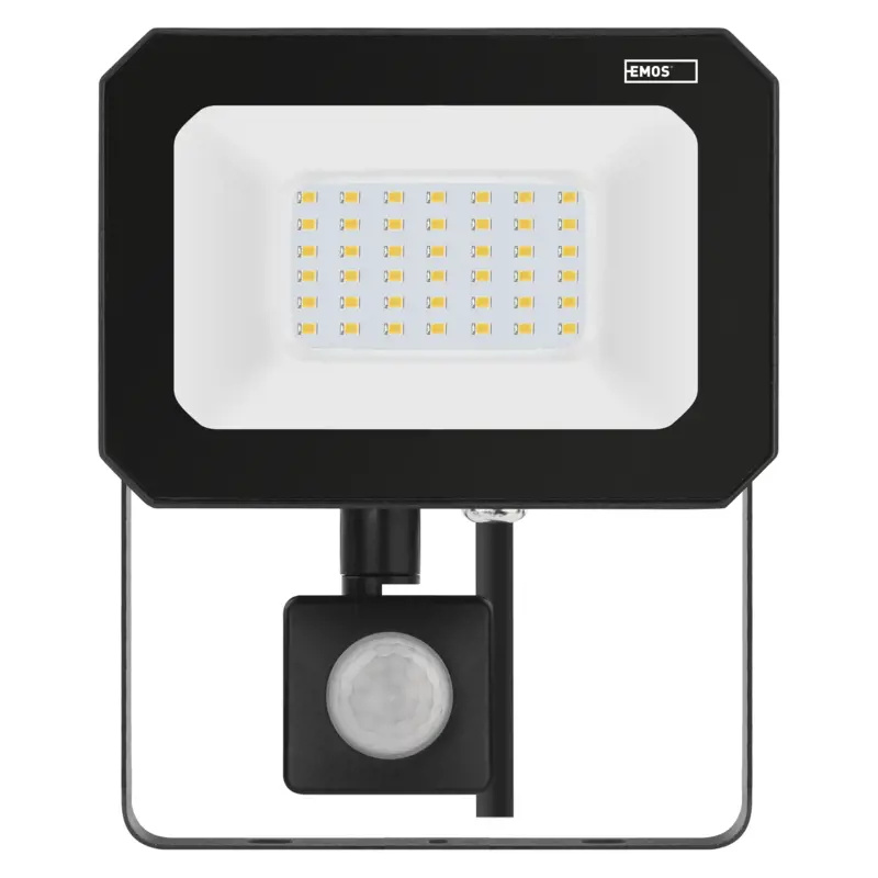 Emos lighting LED reflektor SIMPO s pohybovým čidlem, 30 W, černý, neutrální bílá 1531233300