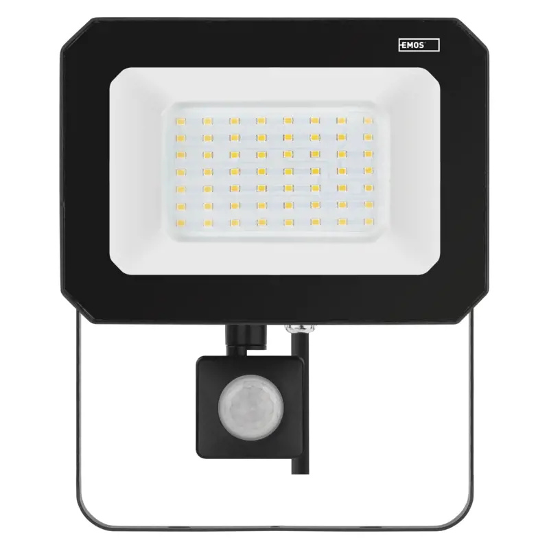 Emos lighting LED reflektor SIMPO s pohybovým čidlem, 50 W, černý, neutrální bílá 1531234300