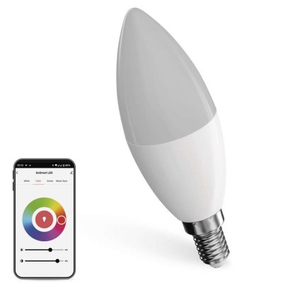 Emos lighting Chytrá LED žárovka GoSmart svíčka / E14 / 4,8 W (40 W) / 470lm / RGB / stmívatelná /Zigbee 1525751500
