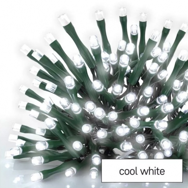 Osvětlení řetěz 8,4 m, 120 LED, studená bílá Anděl Přerov s.r.o.