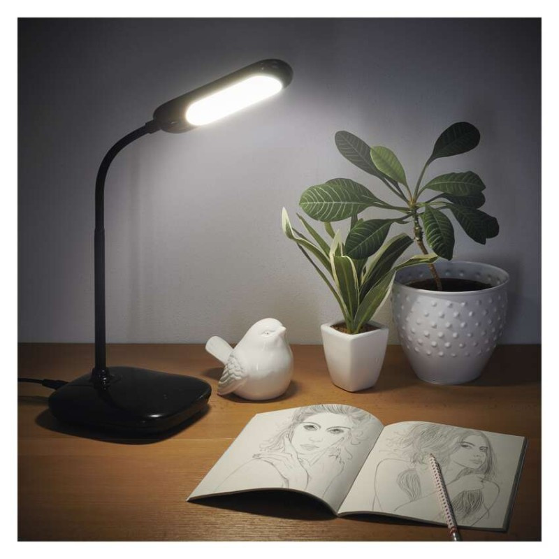 EMOS LED stolní lampa LILY, černá 1538195000