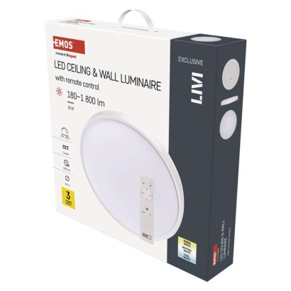 Emos lighting LED svítidlo LIVI 40 cm, 30 W, teplá-studená bílá, stmívatelné s ovladačem 1539087301