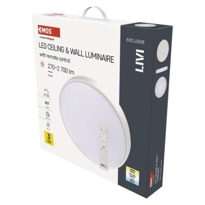 Emos lighting LED svítidlo LIVI 50 cm, 45 W, teplá-studená bílá, stmívatelné s ovladačem 1539087451