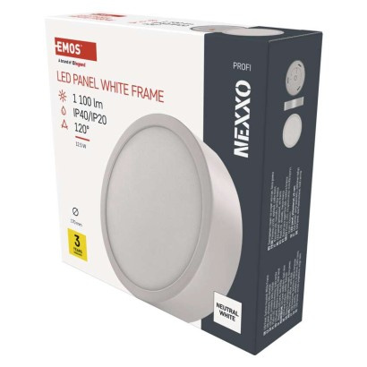 Emos lighting LED přisazené svítidlo NEXXO, kruhové, bílé, 12,5W, neutrální bílá 1539085120