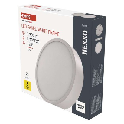 Emos lighting LED přisazené svítidlo NEXXO, kruhové, bílé, 21W, neutrální bílá 1539085210