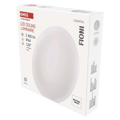 Emos lighting LED přisazené svítidlo FIONI, kruhové bílé 24W neutrální b., IP44 1539085245