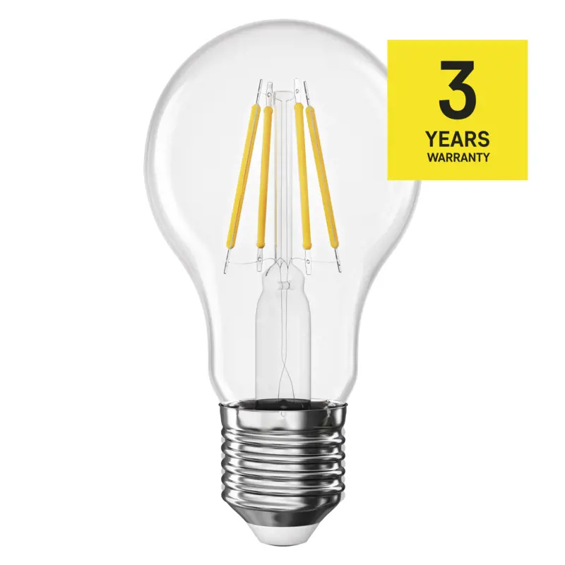 Emos lighting LED žárovka Filament A60 / E27 / 3,4 W (40 W) / 470 lm / neutrální bílá 1525733497
