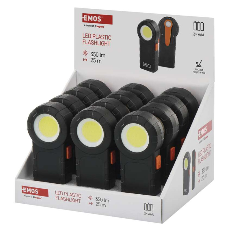 EMOS P4715 COB LED SVÍTILNA – 3×AAA 12KS