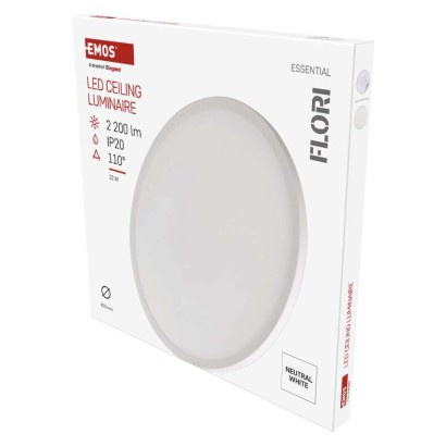 EMOS LED přisazené svítidlo FLORI kruhové, bílé, 22W, neutrální bílá 1539085220