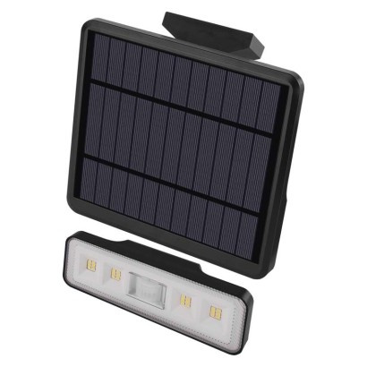 EMOS Solární LED reflektor SUNNO s pohybovým čidlem, černý, neutrální bílá 1552112000