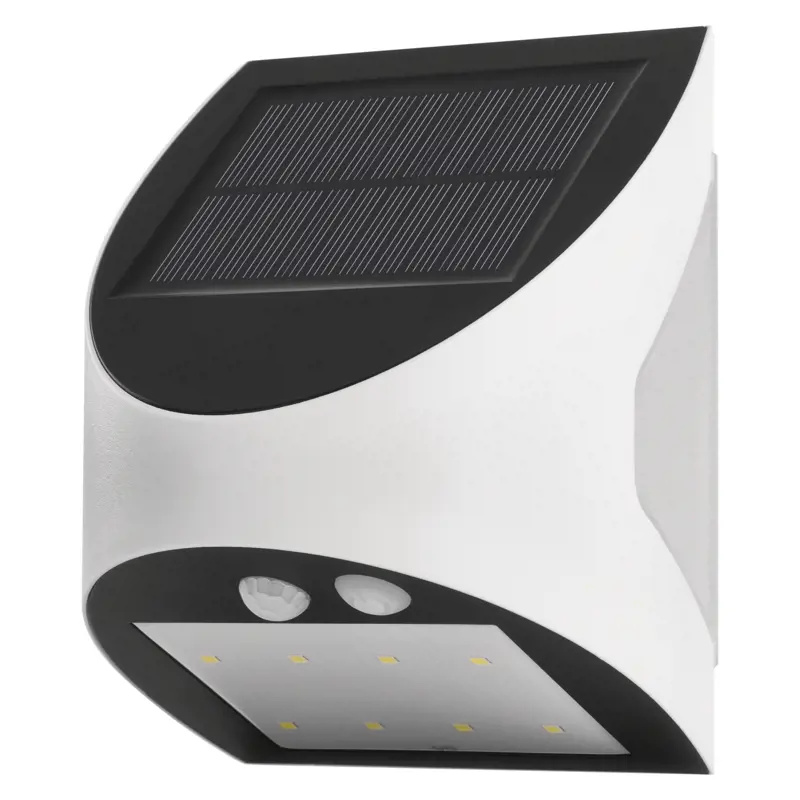 EMOS Solární LED svítidlo LUMI s pohybovým čidlem, bílé, neutrální bílá 1553172000