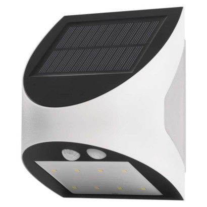 EMOS Solární LED svítidlo LUMI s pohybovým čidlem, bílé, neutrální bílá 1553172000