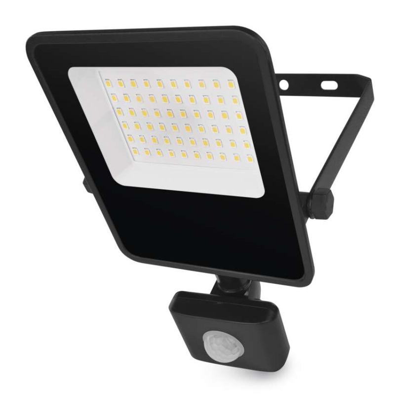 EMOS LED reflektor VISIO s pohybovým čidlem, 30 W, černý, neutrální bílá 1531293300
