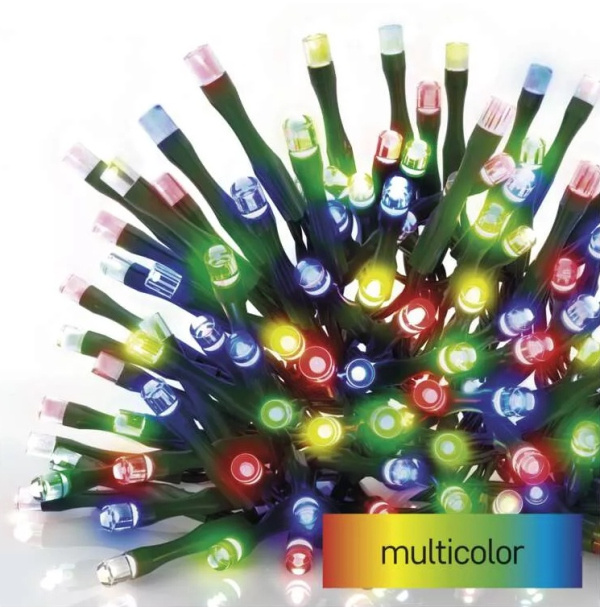 Vánoční osvětlení 12 m – 120 LED, multicolor, 8 funkcí + 5 m kabel Anděl Přerov s.r.o.